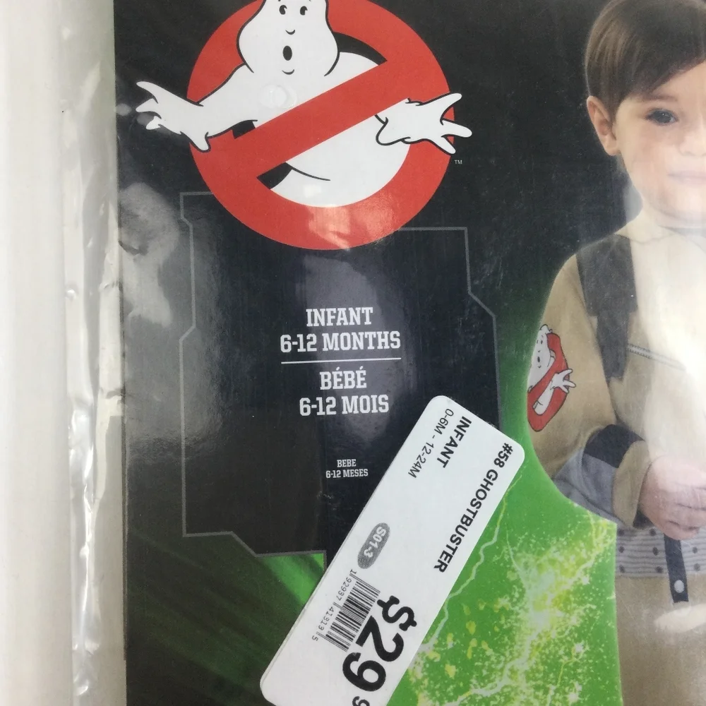 Tan Halloween Ghostbusters Costume Iconic Jumpsuit